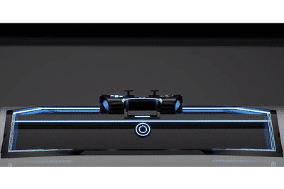 Концепція PS6 синьо-чорна з контролером зверху