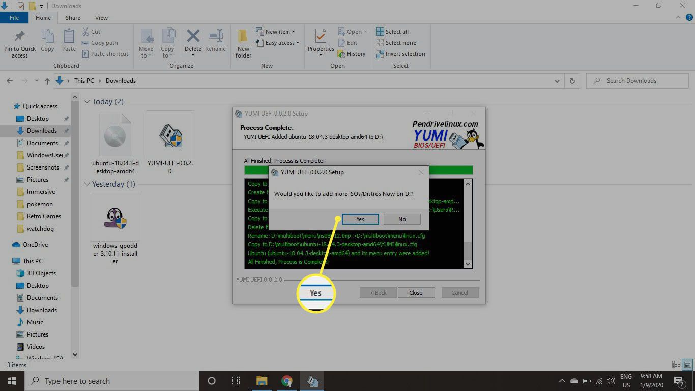 Виберіть Так, щоб додати більше операційних систем.