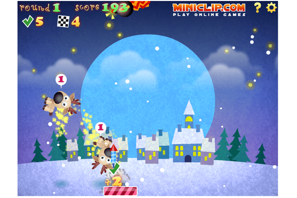 Безкоштовна онлайн-різдвяна гра The Reindeer Bounce