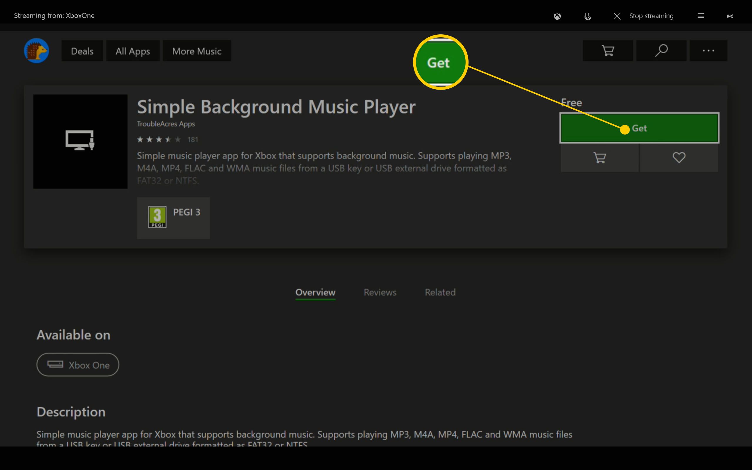 Music support. Xbox Music Player.