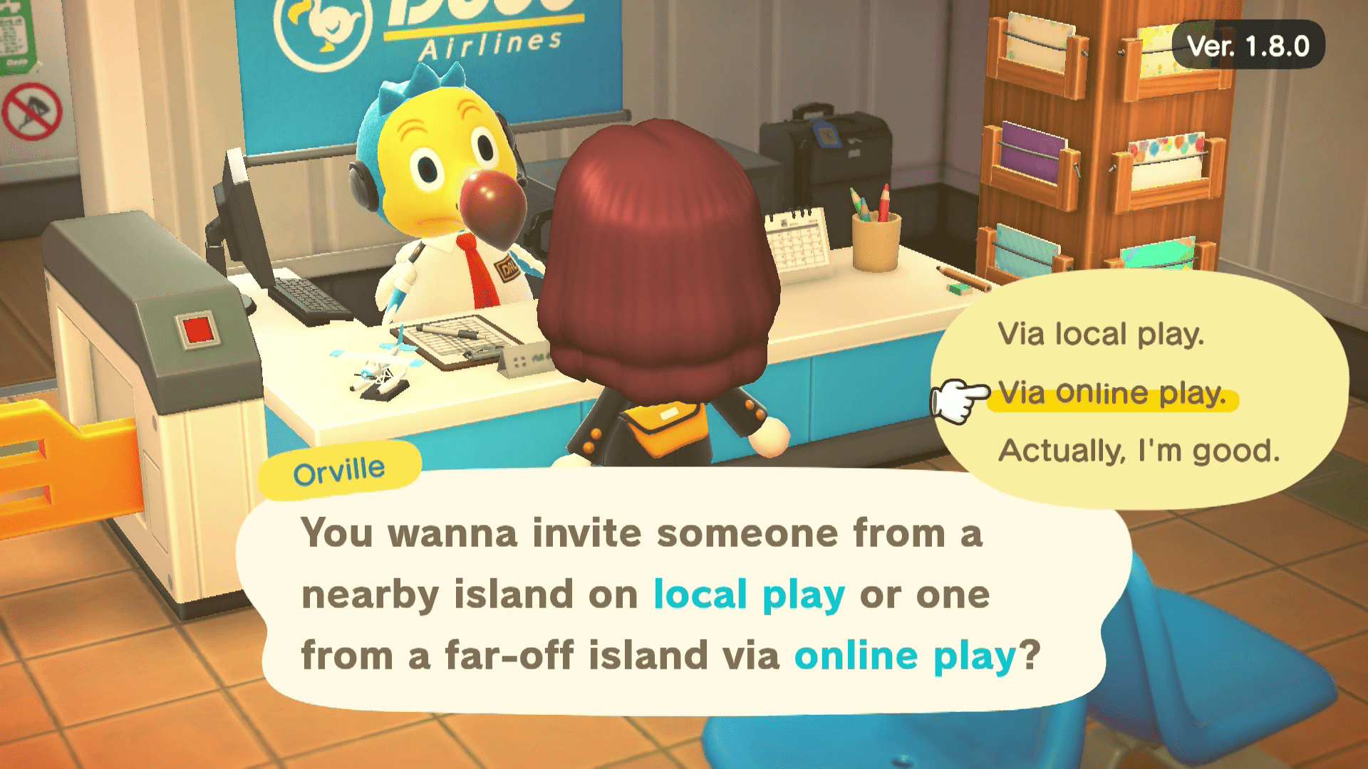 Через онлайн-гру, обрану в Animal Crossing.
