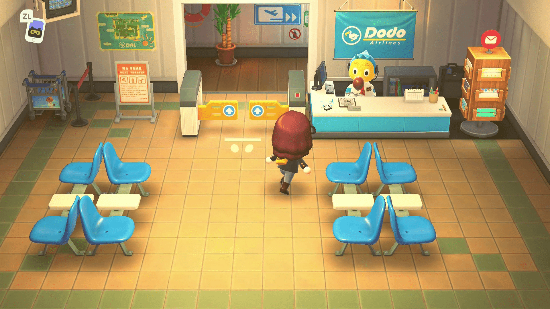 Орвілл в авіакомпанії Dodo в районі Animal Crossing.