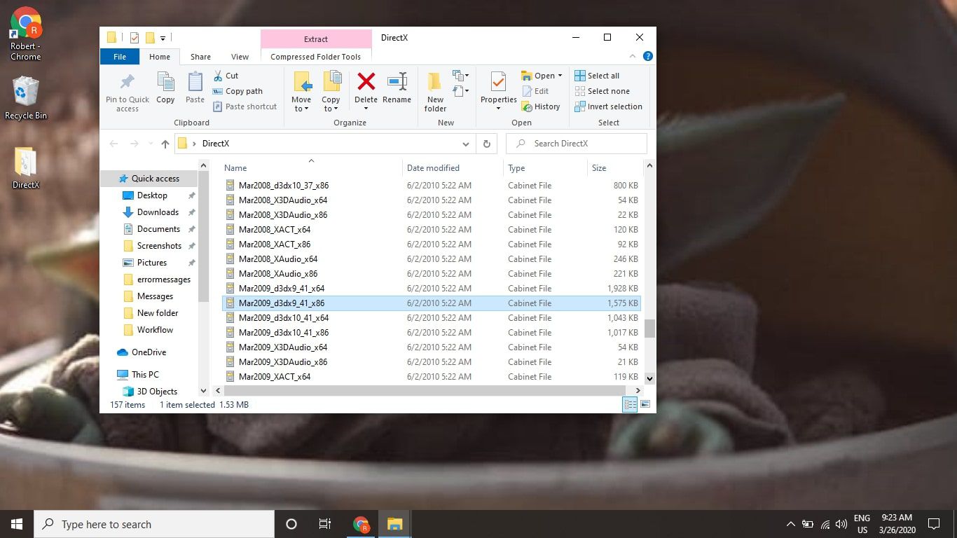 Знайдіть файл CAB, що містить файл DLL, і відкрийте його.
