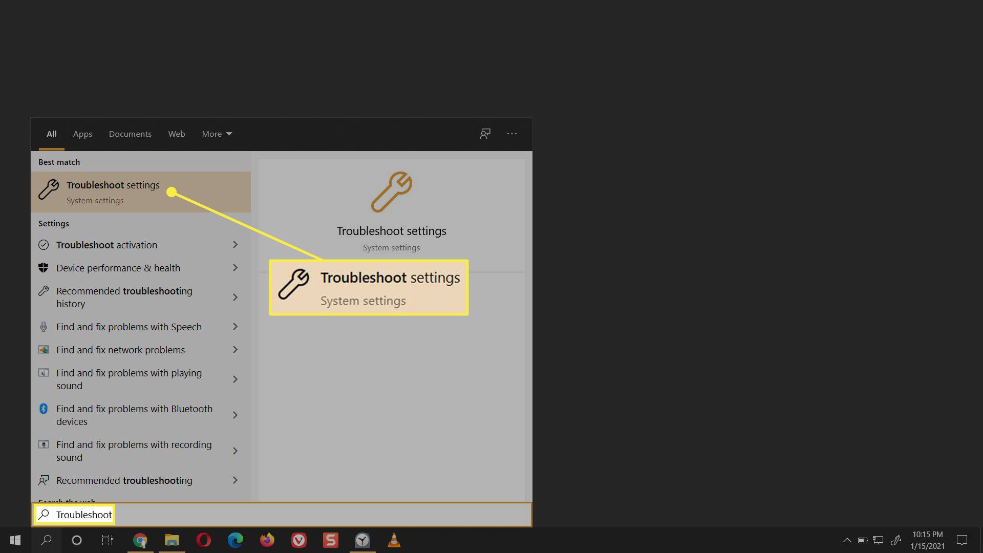 Windows 10'da Ayarlarla İlgili Sorunları Giderin.