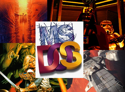 Логотип MS-DOS та мистецтво гри