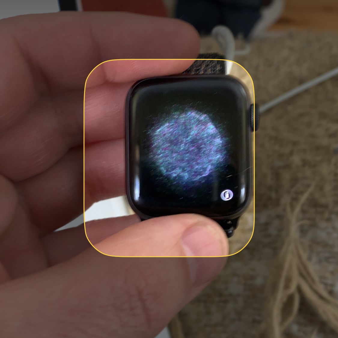 скріншот вирівнювання Apple Watch та iPhone для їх поєднання