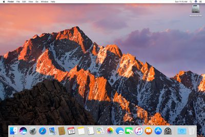 macOS Sierra на робочому столі mac