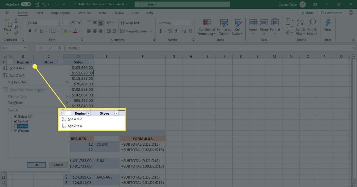 Як фільтрувати дані на аркуші Excel