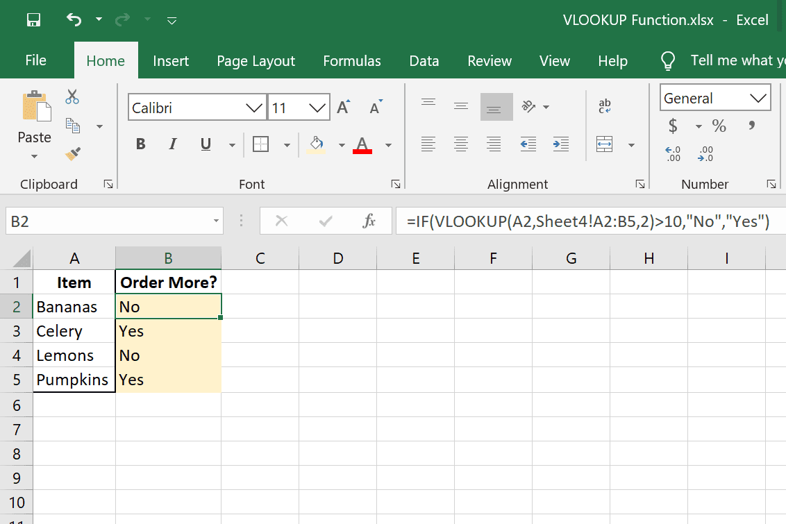Приклади VLOOKUP та IF у програмі Excel
