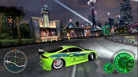 Зелений гоночний автомобіль у Need for Speed: Underground 2