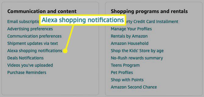 Сповіщення Alexa про покупки на Amazon